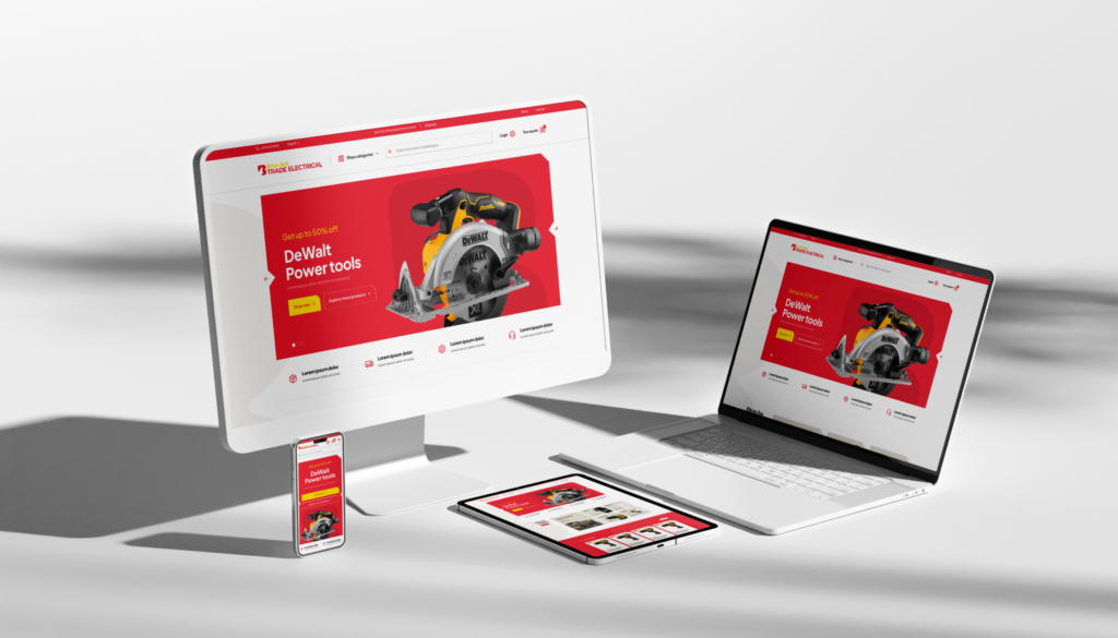 Creating a B2B ecommerce website in PNG for Brian Bell Trade Electrical