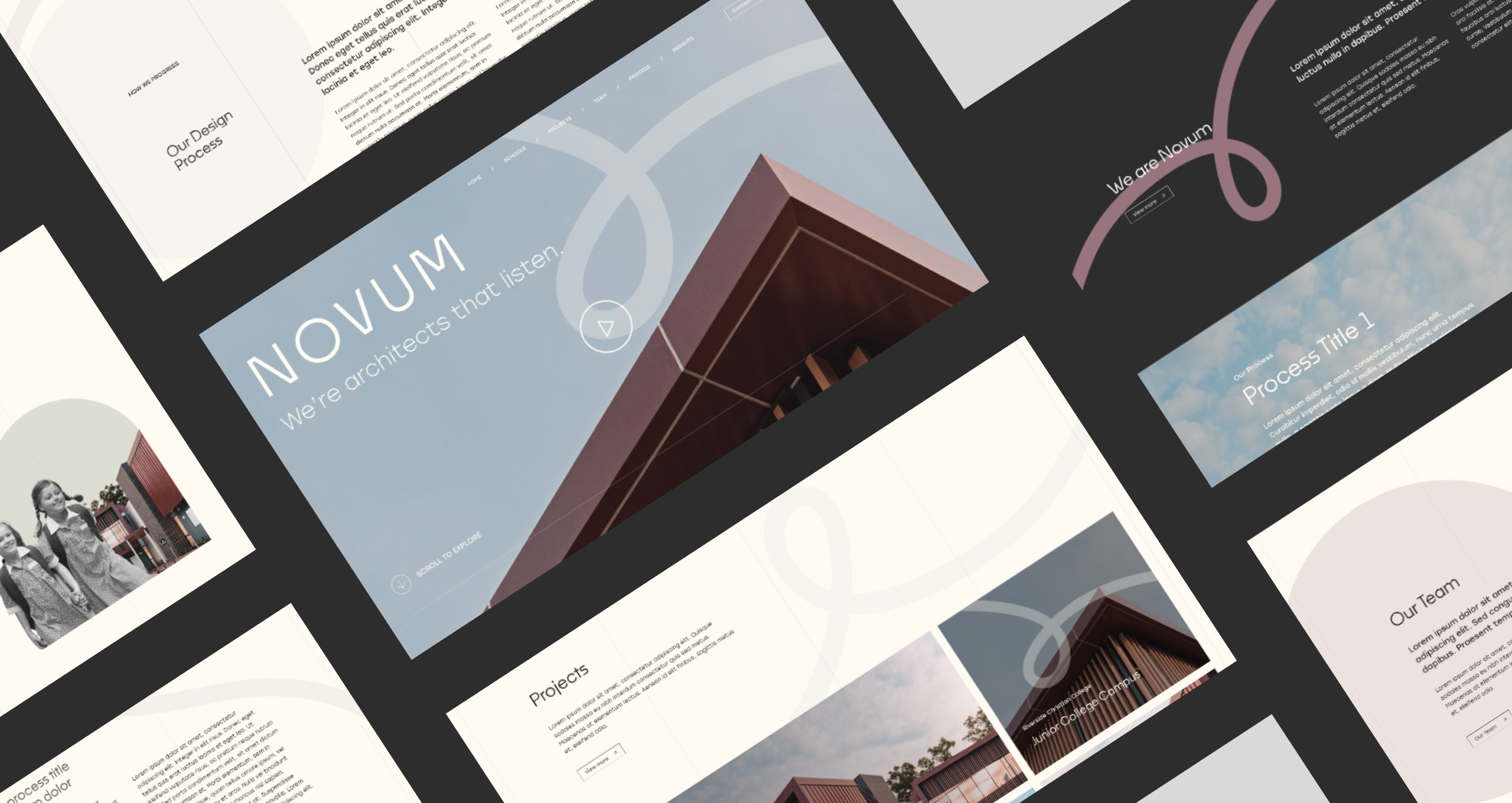 Website design for architects in Novum.